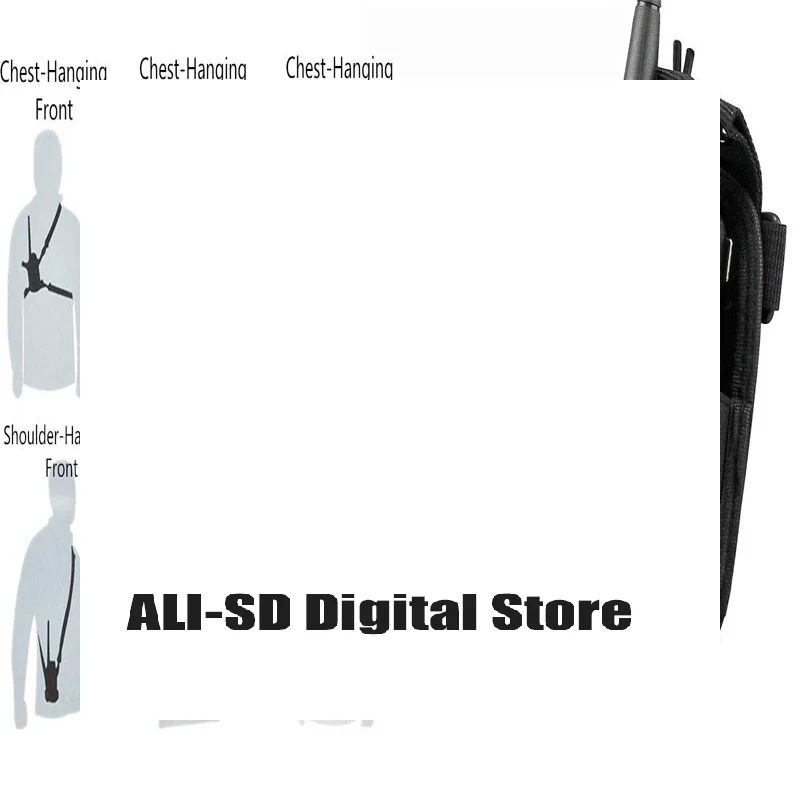 

1 комплект многофункциональных держателей для раций MSC-20C, нейлоновая универсальная сумка для раций UV-5R TYT ICOM