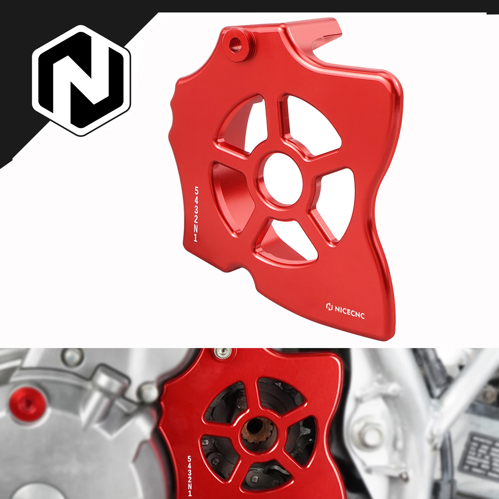 NICECNC For Honda XR650L 1993-2025 2024 2023 2022 2021 Sprocket Cover Guard Protector XR 650L 650 L Aluminum Alloy CNC-machined
