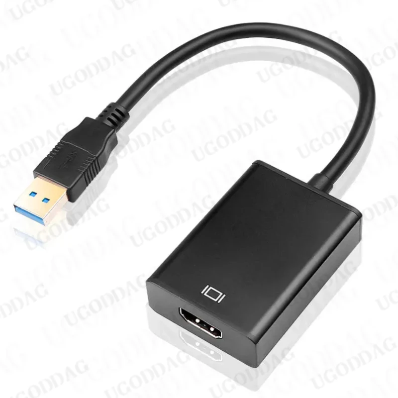 1080P 60 Гц HD Портативный USB 3.0 к HDMI-совместимому аудио-видео адаптер-конвертер Кабель Высокоскоростной 5 Гбит/с для Windows 7/8/10 ПК