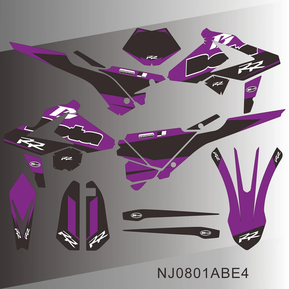 Full Graphics Decals Stickers Motorcycle Background Custom for BETA RR 125 250 300 430 2018 2019 NJ0801ABE