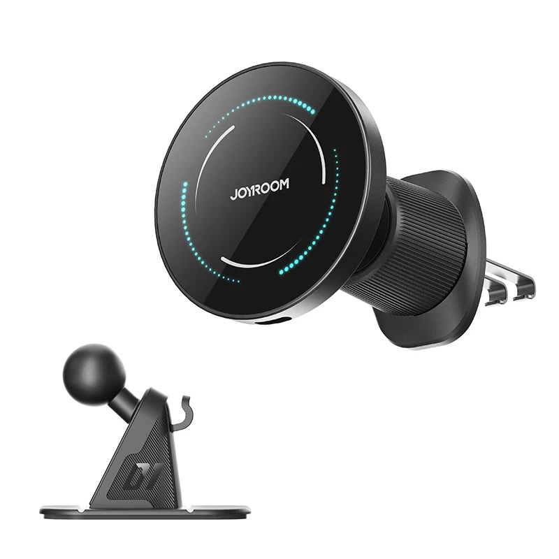 Joyroom Wirelees Charging Car Phone Holder MountDashboard & Air Vent Magnetic Phone Holder For iPhone