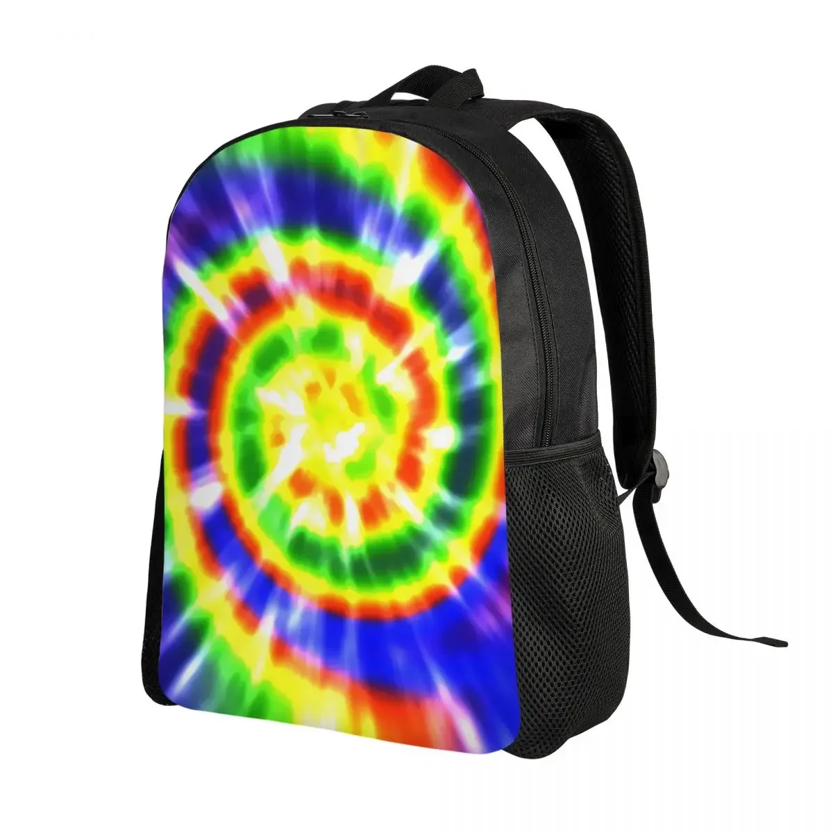 Custom Very Colorful Tie Dye Travel Backpack Men Women School Laptop Bookbag Traditional Dyeing Art College Student Daypack Bags