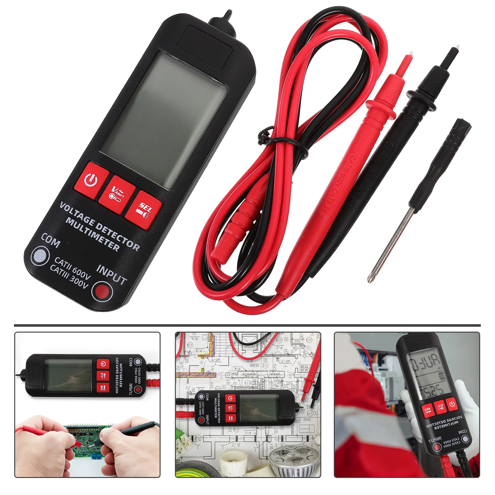 

Intelligent Digital Multimeter Fully Automatic -Burn Voltage Current Tester Non-Contact Ac Dc