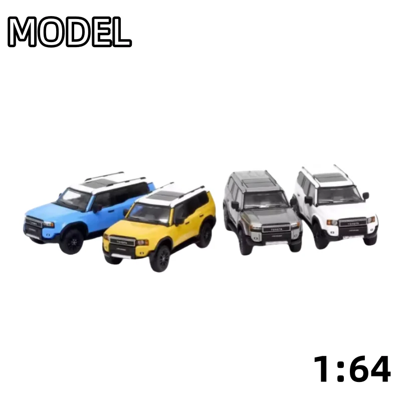 

1:64 Toyota LC250 Prado литые статические модели автомобилей из сплава, игрушки в подарок для мальчиков, коллекция украшений для взрослых, украшения для комнаты.