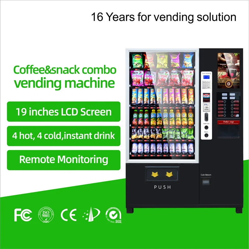 Smart Sticker Hot Water Vending Machine Cup Noodle And Ramen Vending Machine Self Service Kiosk Coffee for Foods and Drinks