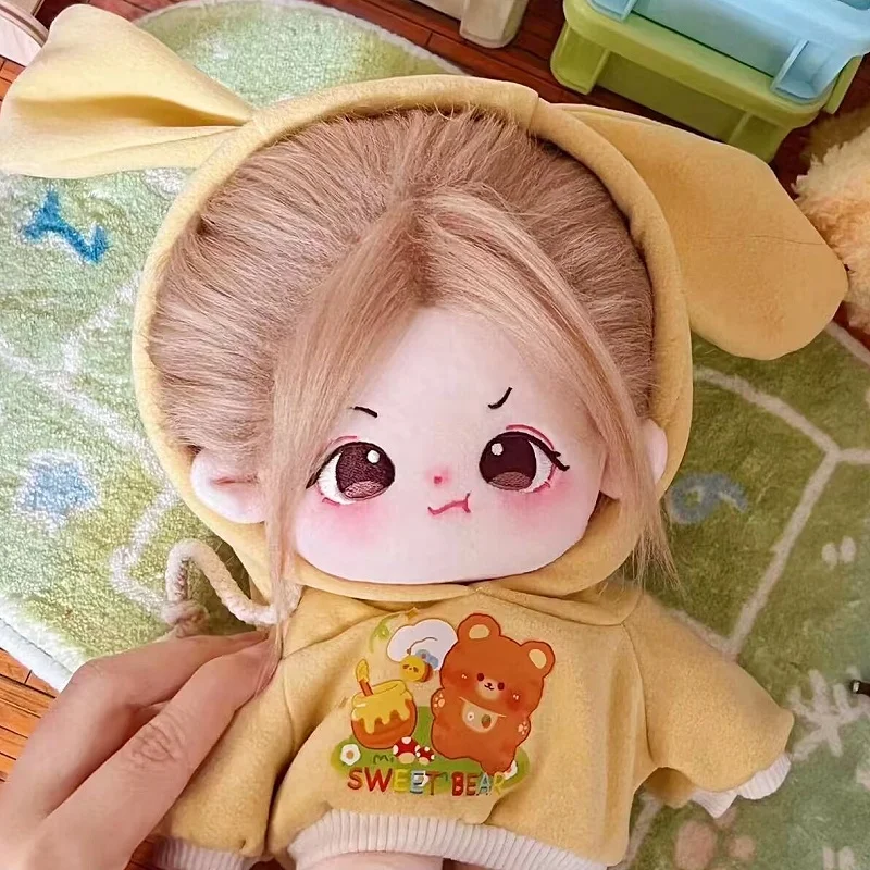 Handmade Hoodies For 20cm Cotton Dolls Sweatshirt Outfits Fashion Clothes For Plush Idol Dolls Tops Dolls Sweater Accessories view 2