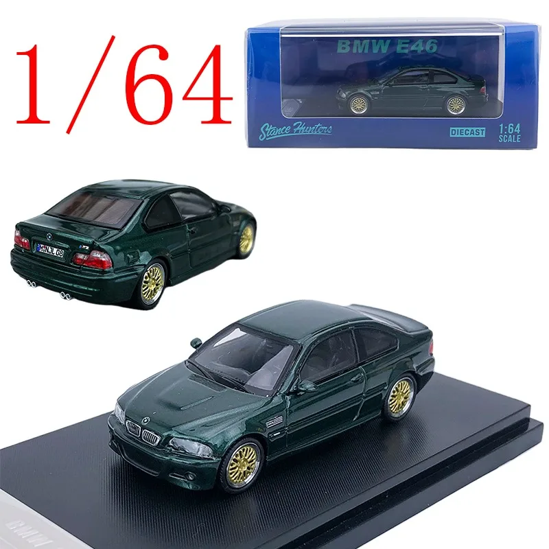 

SWSH Литой под давлением масштаб 1/64 BMW, модель автомобиля из сплава BMW M3 CSL E46 3i, спортивный автомобиль, игровой транспорт, игрушки для мальчиков, подарок, оригинальная коробка