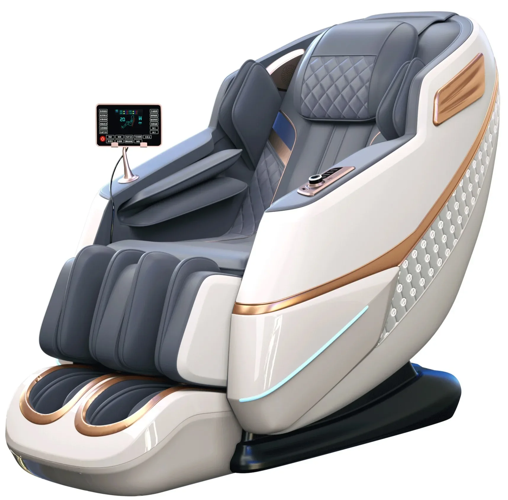 

C114 Luxury AI Voice Controlled SL Track Shiatsu Robot Full Body Electric Heat 4D Zero Gravity Multifunctional Massage Chair