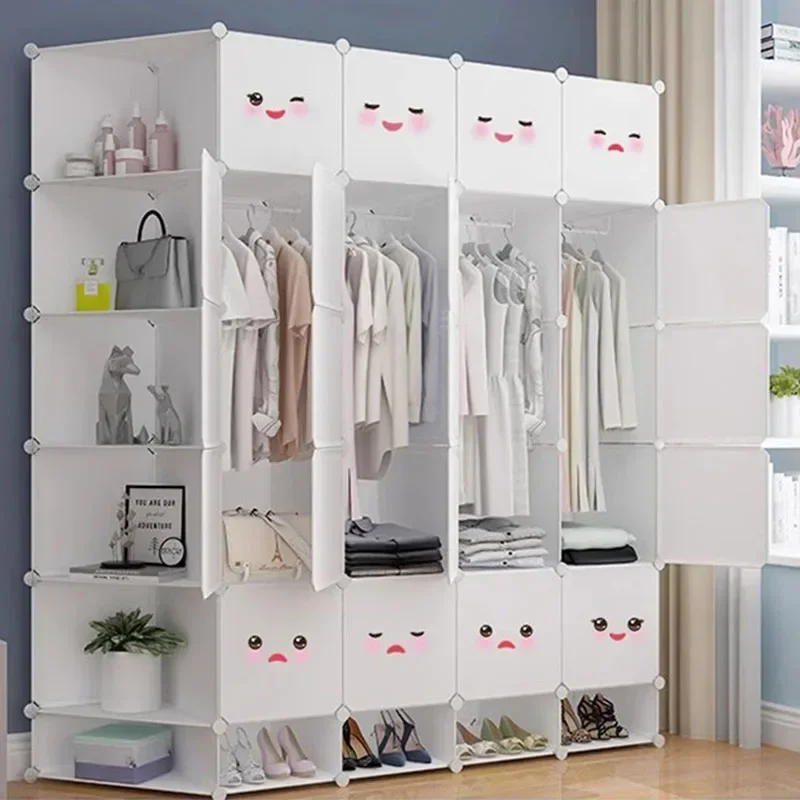 

Minimalist Display Closet Shelves Modern Clothes Cupboard Wardrobe Portable Storage Bedroom Jewelry Guarda Roupa Home Furniture