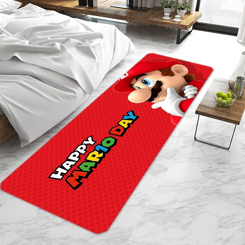 Super M-Marios Bros Game Door Mat Entrance Doormat Non-slip Washable Kitchen Carpet Living Room Hallway Rugs Door Mats Bathroom