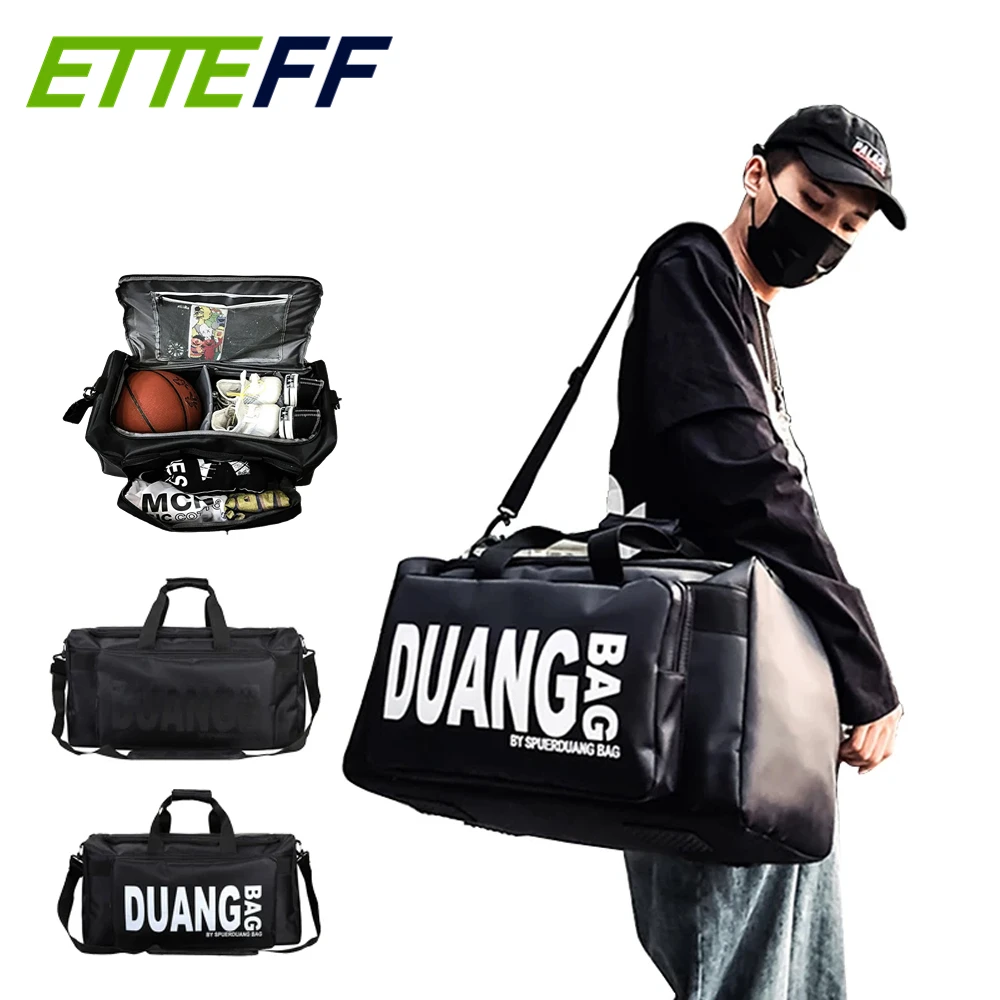 

Travel Yoga Duffel Bags Sports Gym Handbag for Training Men and Women, Overnight /Weekender Sports Bag with Shoe Compartment