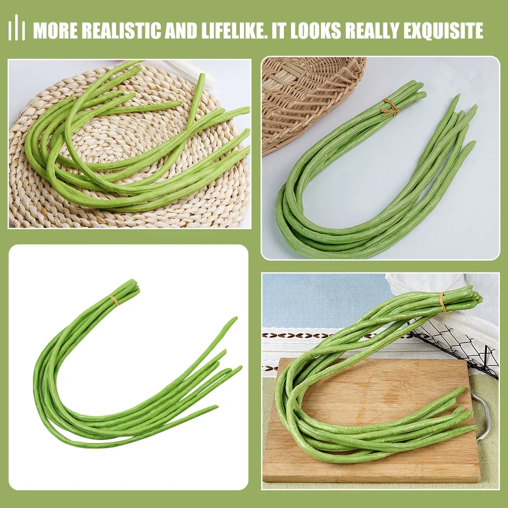 6 قطع من زينة حبوب الكلى الاصطناعية من مادة البولي يوريثان دعائم خضروات واقعية لطاولة الطعام المنزلية دعائم صور لعرض ما قبل المدرسة