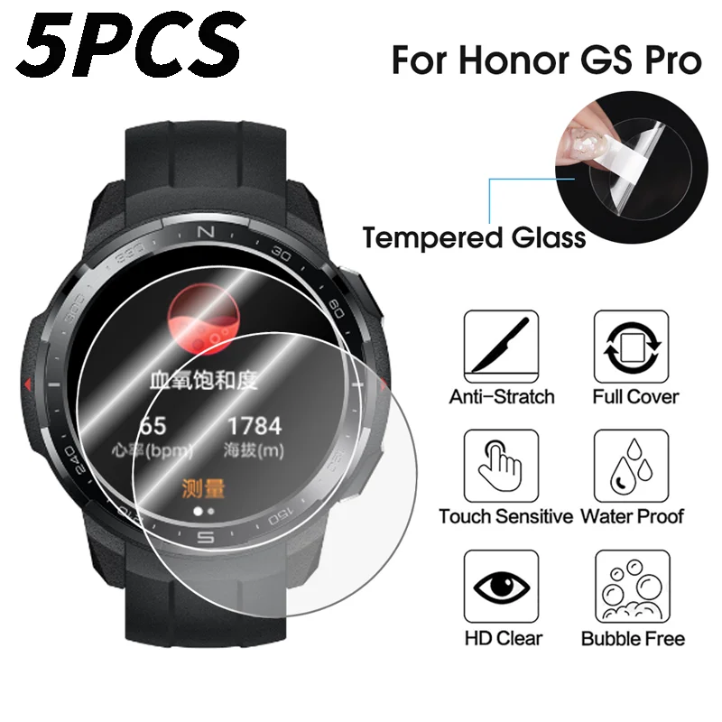 Tempered Glass Screen Protector for Honor Watch GS Pro Screen Protector for Honor Watch GS Pro Smartwatch Film Accessories