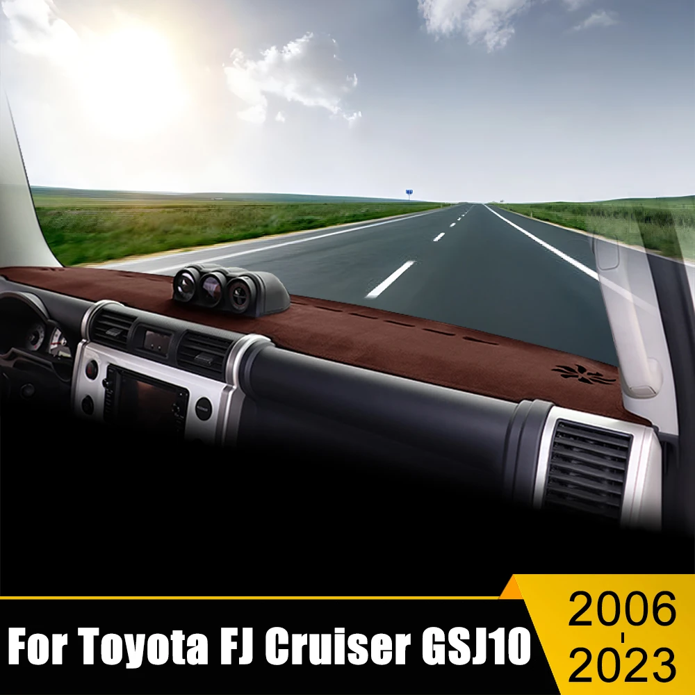 

For Toyota FJ Cruiser GSJ10 2006-2017 2018 2019 2020 2022 2023 Car Dashboard Cover Avoid Light Pad Sun Shade Anti-UV Carpets