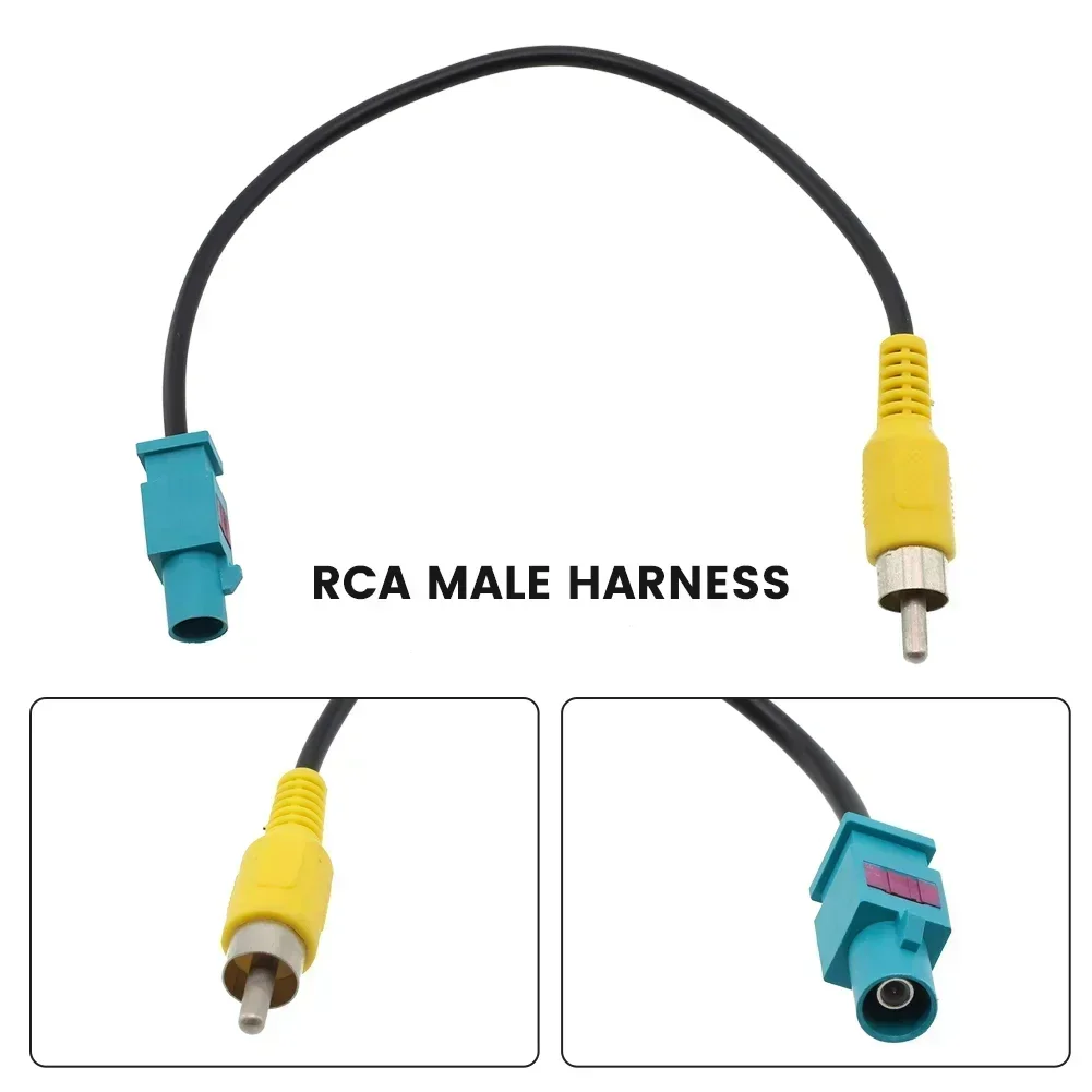 Male RCA Cable Adaptor For Mercedes Comand Reverse Camera Retention High Quality And Compatible With Multiple Models