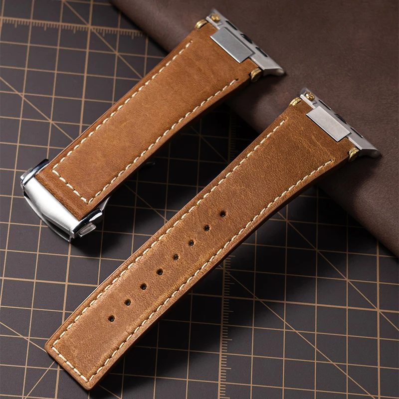 애플워치 울트라 11 10 9 8 7용 고급 가죽 스포 - Luxury Watch Apple Bands 리뷰 및 가격