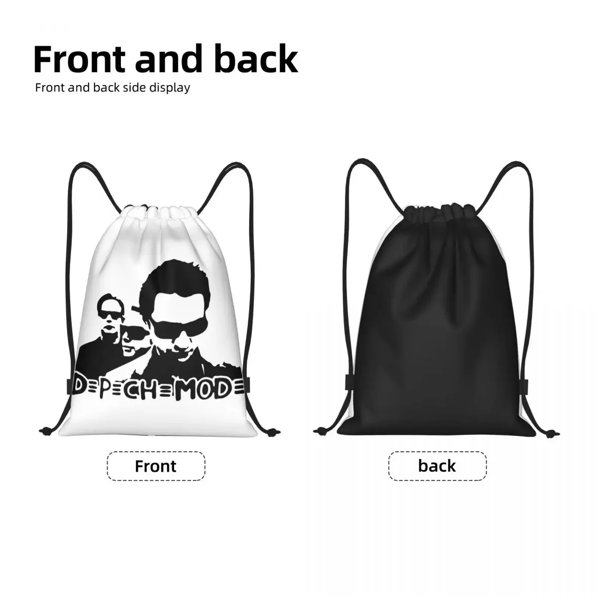 Custom Electronic Rock  Cool Mode awstring Bag For Shopping Yoga Backpacks Women Men Sports Gym Sackpack