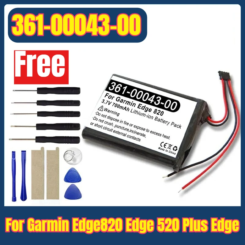 

High Quality 361-00043-00 Replace Battery for Garmin Edge820 Edge 520 Plus Edge 500 205 200 Edge 820 520 GPS Cycling Computer