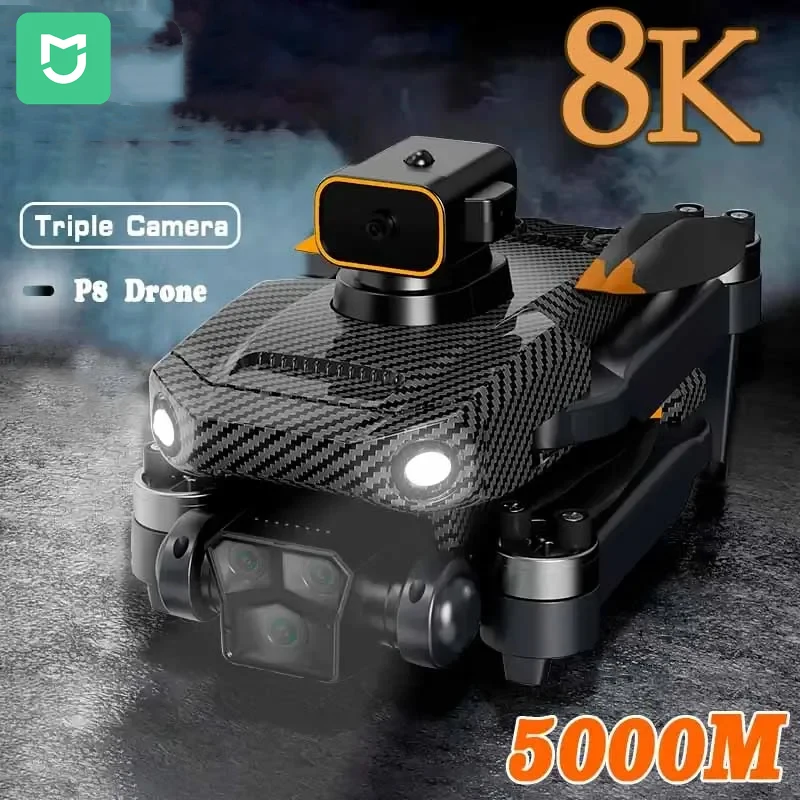 MIJIA Original P8 Pro Drone Brushless Motor GPS Obstacle Avoidance 4K/8K HD Aerial Photography Dual Camera Quadcopter Toy