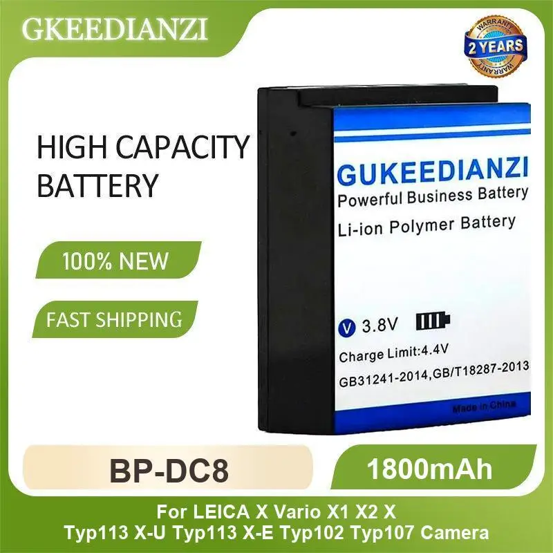 Battery For Leica M10 M10-R M10-P Camera X Vario X1 X2 Typ113 X-U X-E Typ102 Typ107 T Silver 19800 (Typ 701) TL TL2 BDC13MC