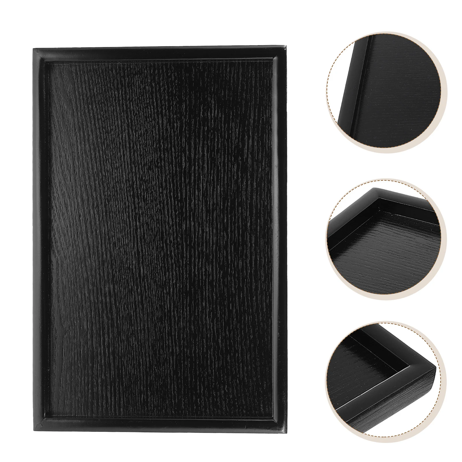 

Delicate Wooden Food Tray Multi-Functional Storage Plate for Home Kitchen Tableware Decorative Bread Dish Dessert Holder