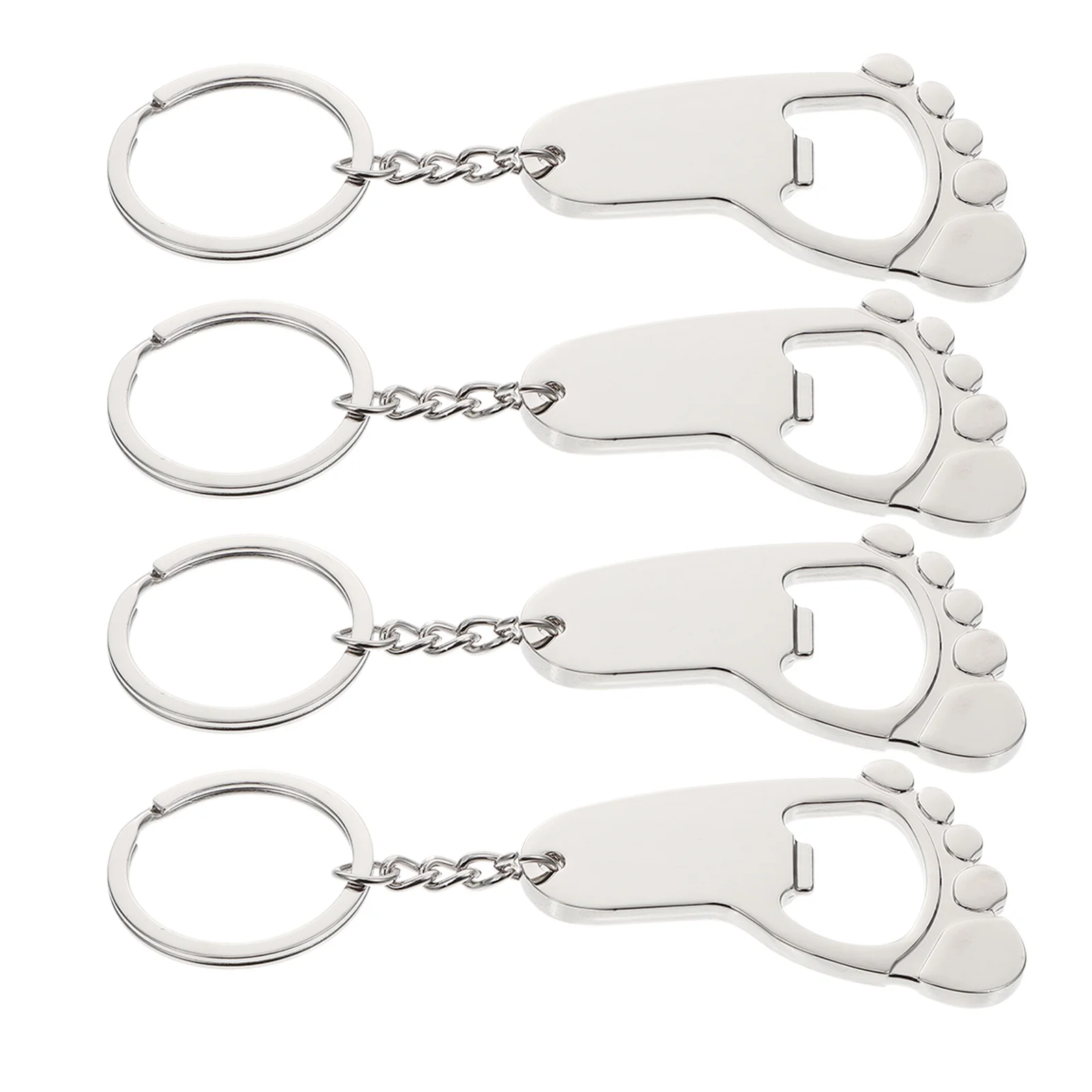 

4Pcs Zinc Alloy Bottle Openers Must Have Tool for Daily Needs Easy to Store and Carry Bottle Openers Beer Caps