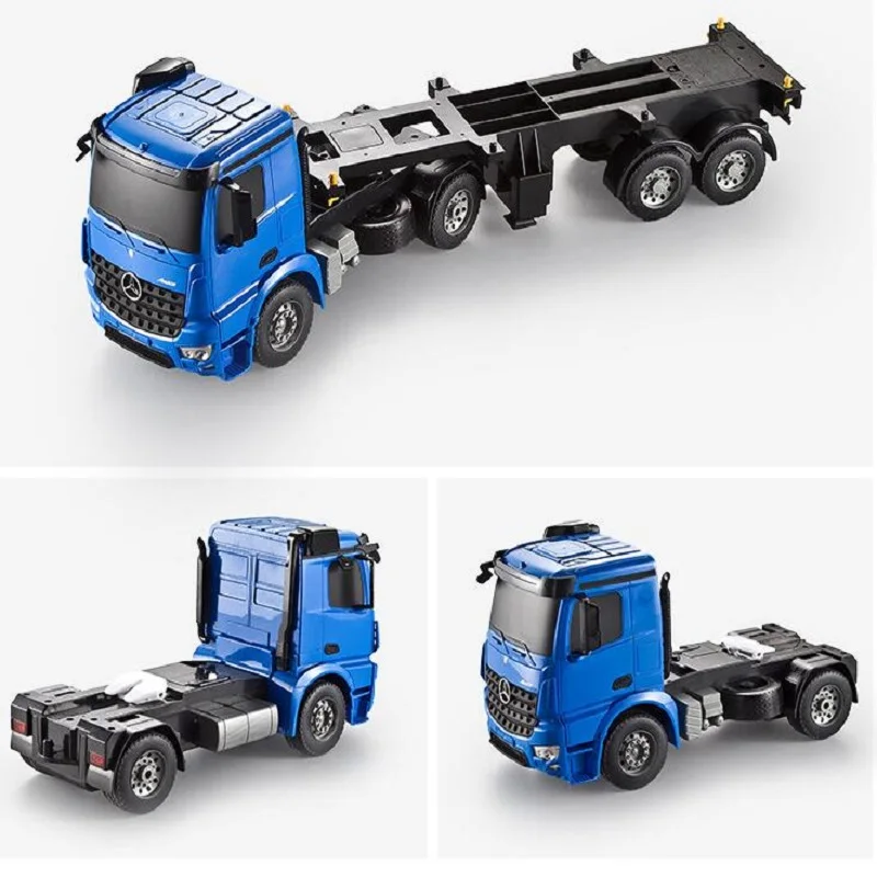 Podwójne E E564 60Cm zdalnie sterowana ciężarówka z odłączanym bagażnikiem metalowa 1:20 Rc budowa chłopców samochód ciężarowy zabawka dla prezenty dla dzieci