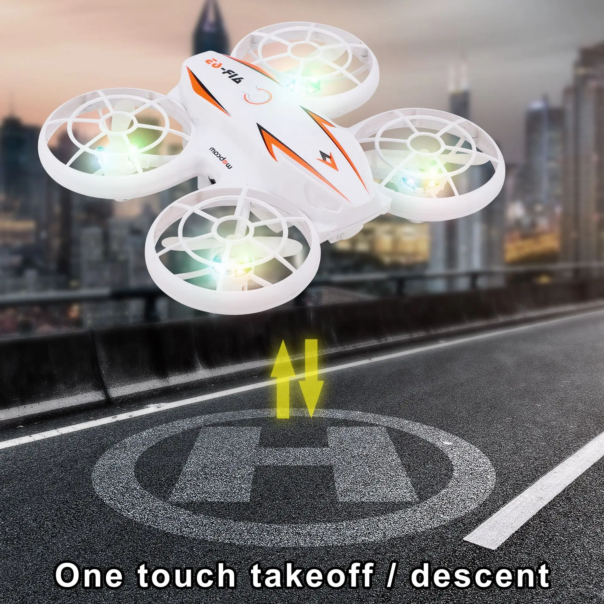 RC Drone Mini UFO with Rainbow Led Remote Control Helicopter Indoor Drones Helicopters RC Plane Airplane Toys for Kid Adult Gift