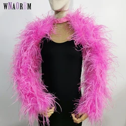 Ultima moda di Design 100% manica per capelli di struzzo lunghezza 60cm Multi colore personalizzato Fashion Club e banchetto per feste Versatile