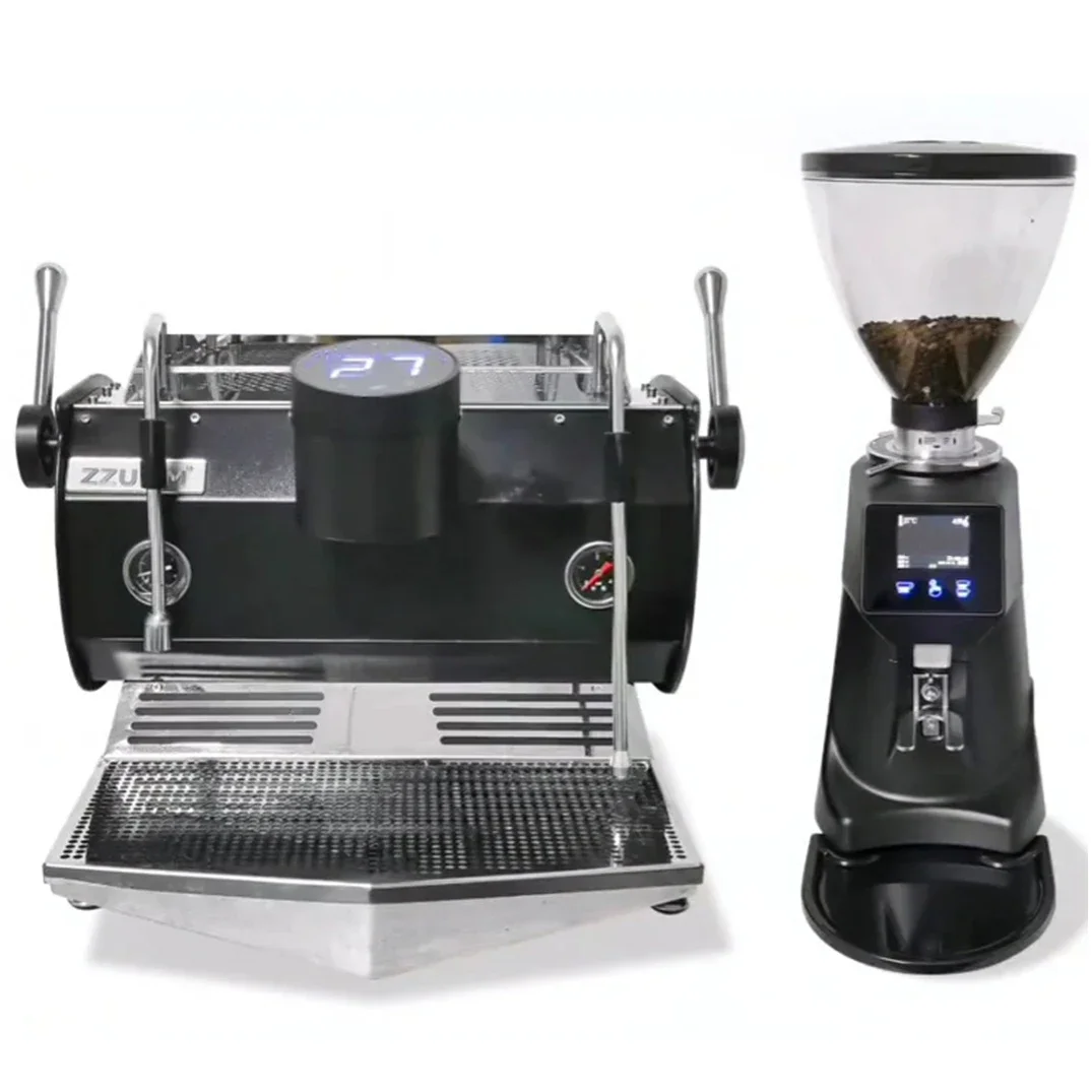 Cafetera Express Profesional Programable Italiana de un Grupo, Cafetera Eléctrica Comercial para Espresso