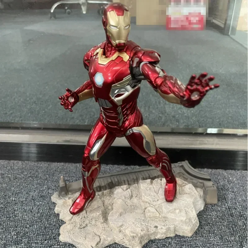 hot 21cm Large Size Marvel Avengers Iron Man Mark Xlv Xlii Armor Figurine Model Functions Creative Decoration Kid Birthday Gift