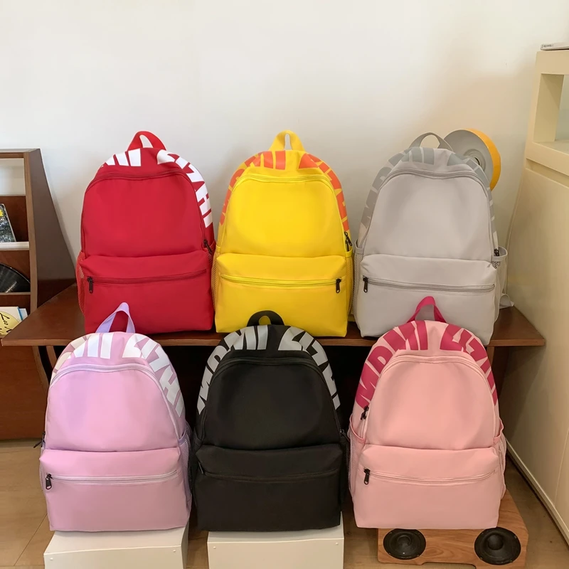 Spor Sle Lightweight Bapa for Girls Elementary Middle High School Students Casual Dual-oulder Bag Soft Outdoor Func...