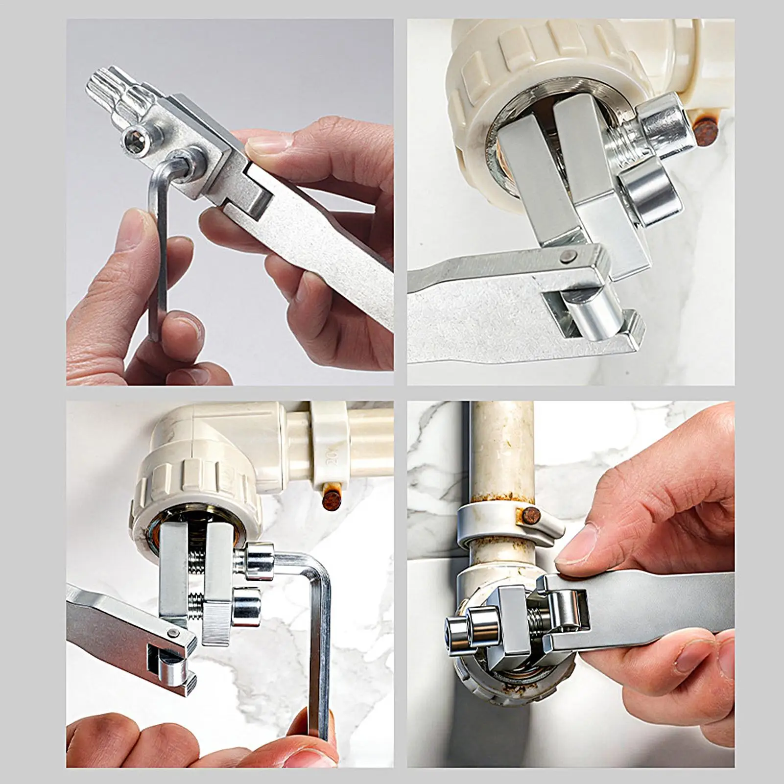 

Broken Pipe Extractor Tool 3/4 Inch Carbon Steel Rusted Pipe Thread Remover For Bathroom Repair Basement Laundry Room
