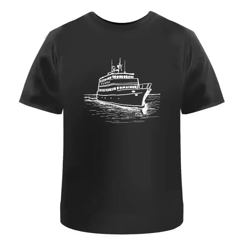 Ferry At Sea' Cotton T Shirt Ta048172