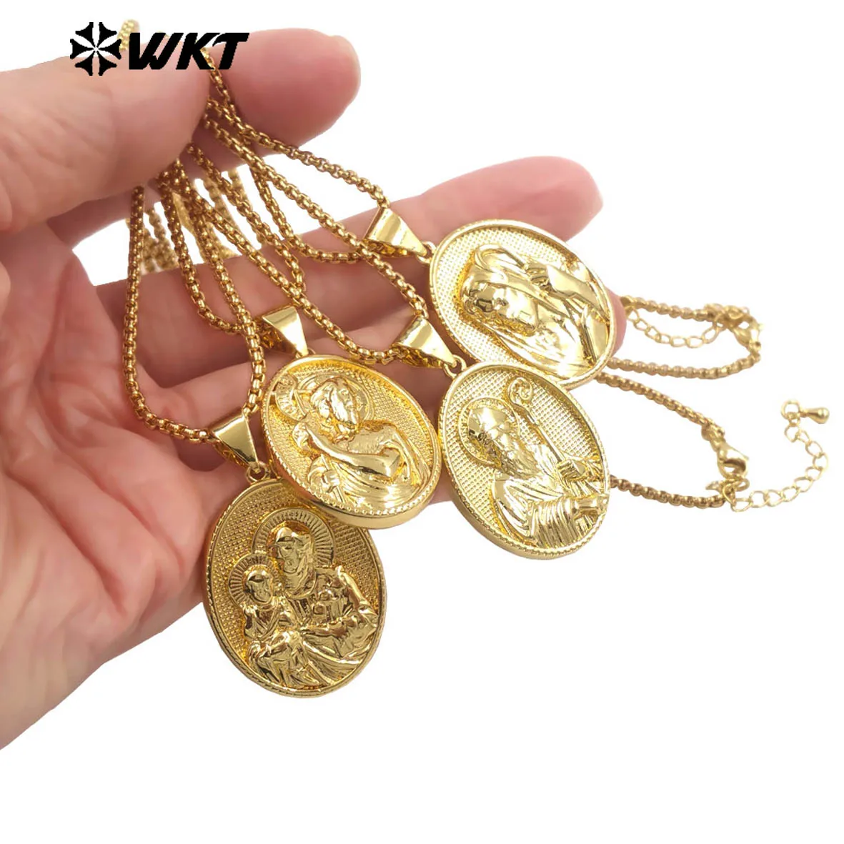 

WT-JFN35 Newest Design Metal Chain Necklace18inch With Real Gold Plated For Women Wedding Jewelry