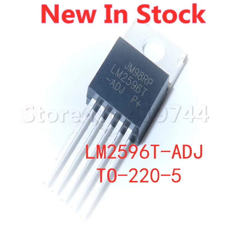 5PCS/LOT LM2596T-ADJ LM2596T LM2596-ADJ LM2596 TO-220-5 five-terminal regulator 3A adjustable chip NEW  In Stock