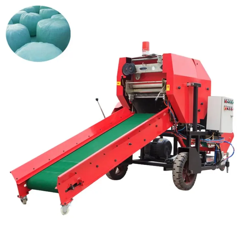 Customized Packing hay Baler Twine hay Baler Pressing Machine Automatic Corn Silage Machine Baler