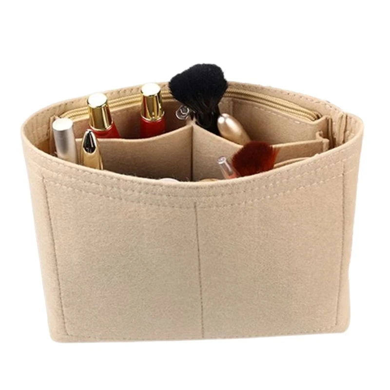 Felt Bag Organizer Sorting Storage Inner Modification Accessories For Issey Miyake Six Grid Bag Liner Pocket Tank Bags Support