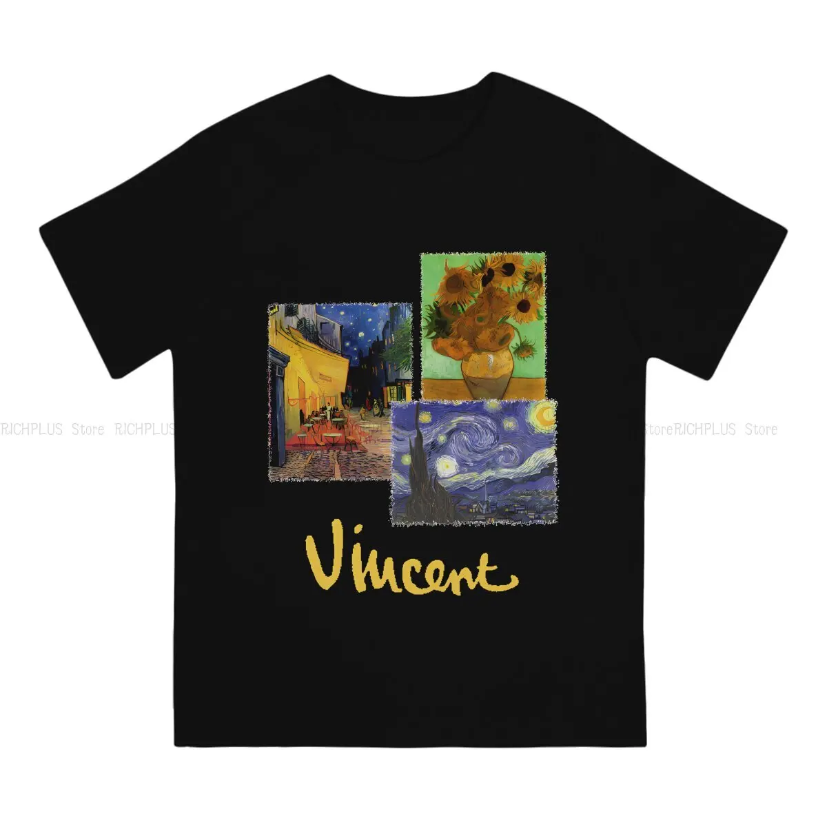 Famous Vincent Special TShirt Van Gogh Art Leisure Polyester T Shirt Summer T-shirt For Adult