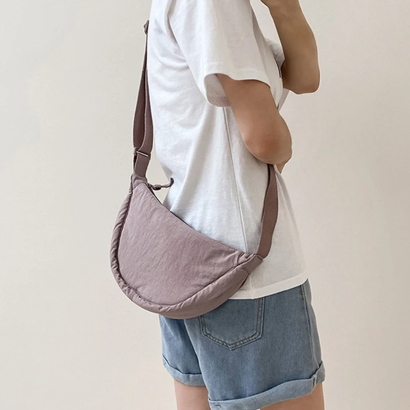 Casual Nylon Hobos Crossbody Bag for Women Men Shoulder Bags Large Capacity Tote Lady Travel Shopper Bag Female Purses