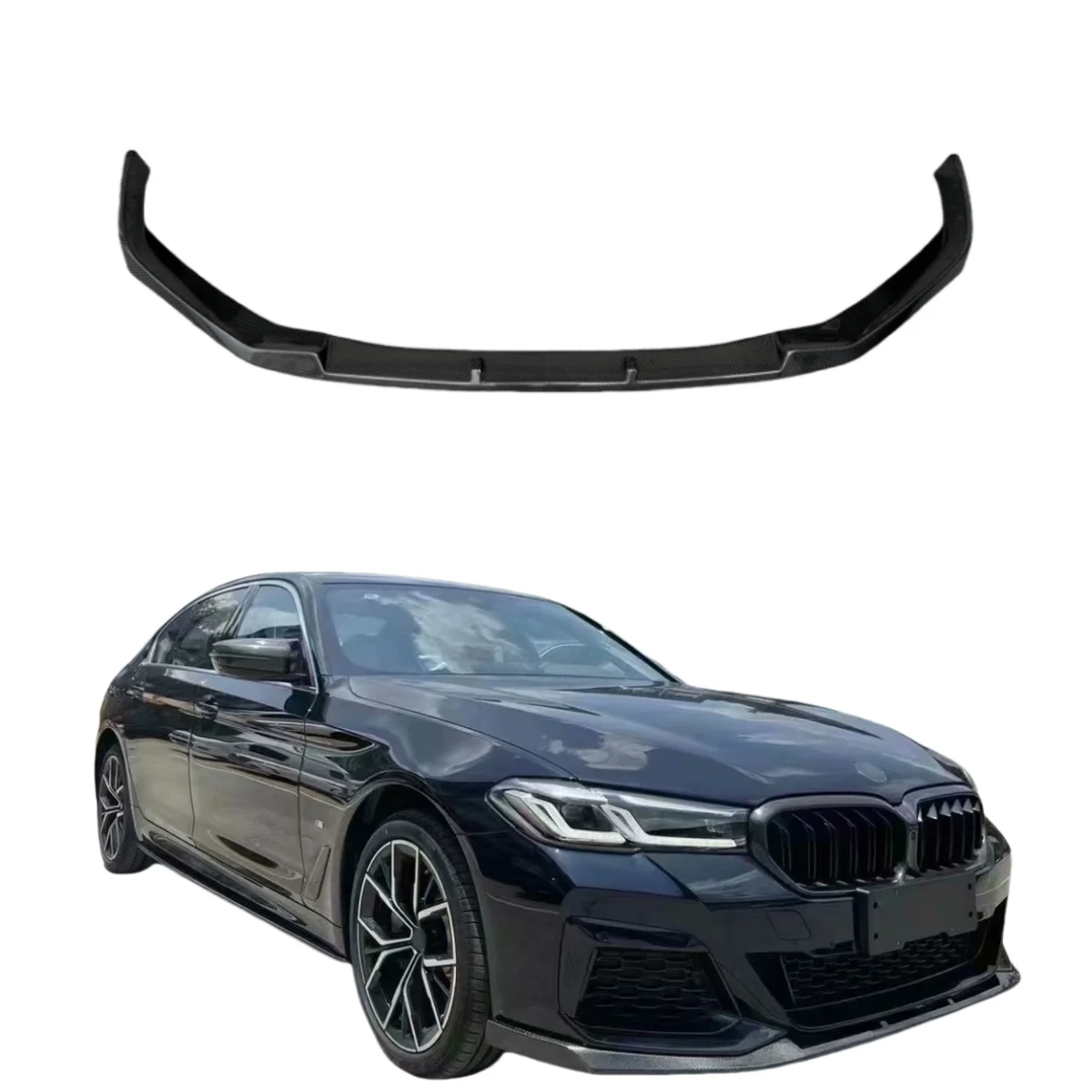 

FD Style Carbon Fiber Front Bumper Lip For 5 Series G30 G38 2021+ Bodykit Front Lip