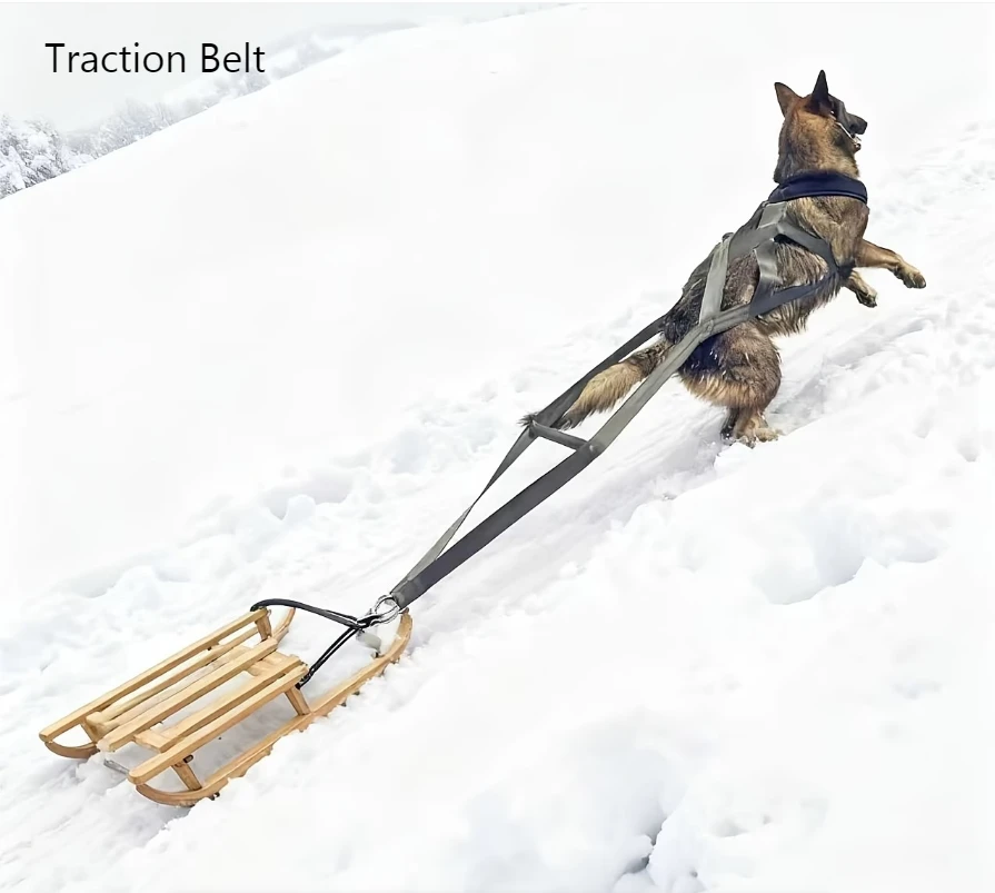 

Heavy Duty Large Working Dog Pull Training Leash Sled Safety Belt Durable Adjustable Reflective Dog Leash For Weight Pulling