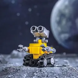 Spaceflight MOC UAE Mini Walle Movie WAL L.E Eva Construction Robot Building Blocks Classic Doll Sets Toys for Children Gift