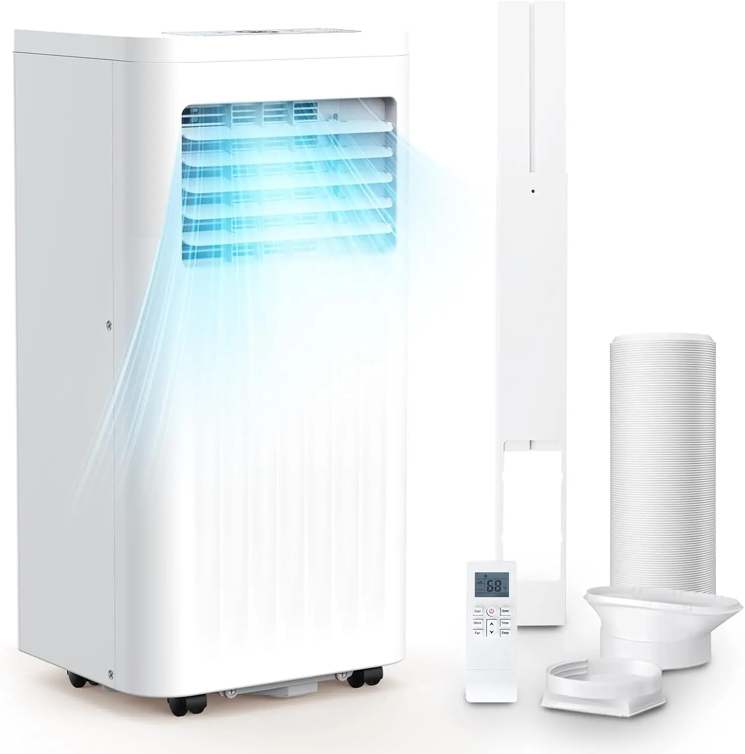 10000 BTU Portable Air Conditioners, 4 Modes portable AC with Cooling, Fan, Dehumidifier & Sleep Mode, Cooling up to