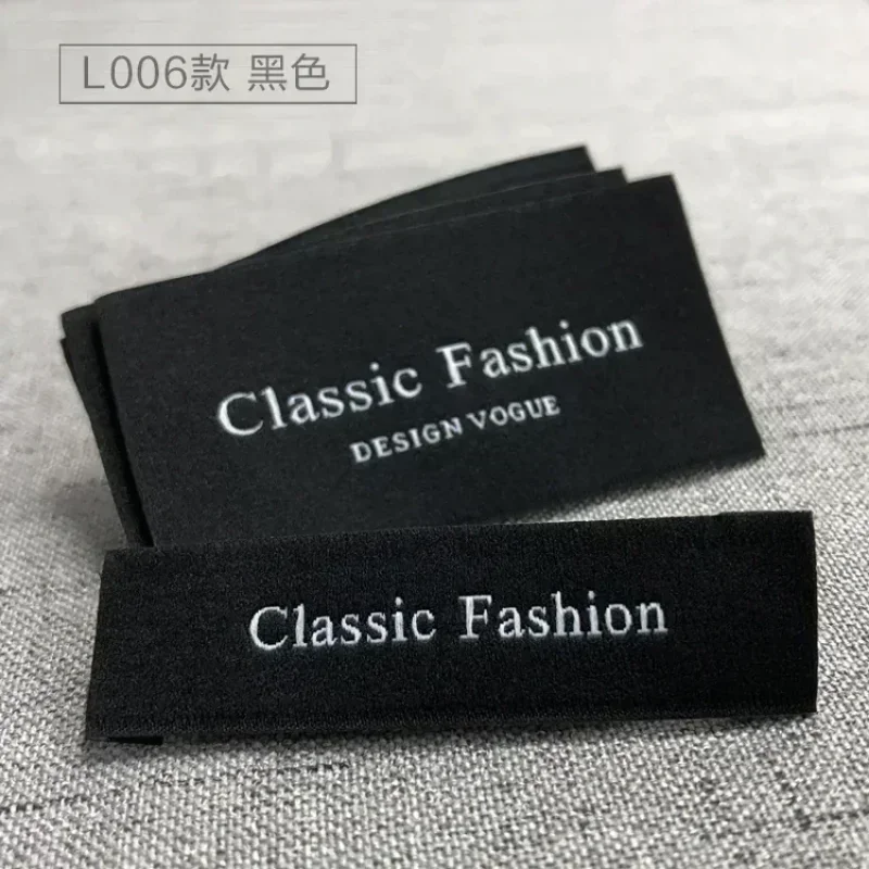 High-end clothing collar calibration as the main mark of clothing trademark special high-density custom spot general woven mark