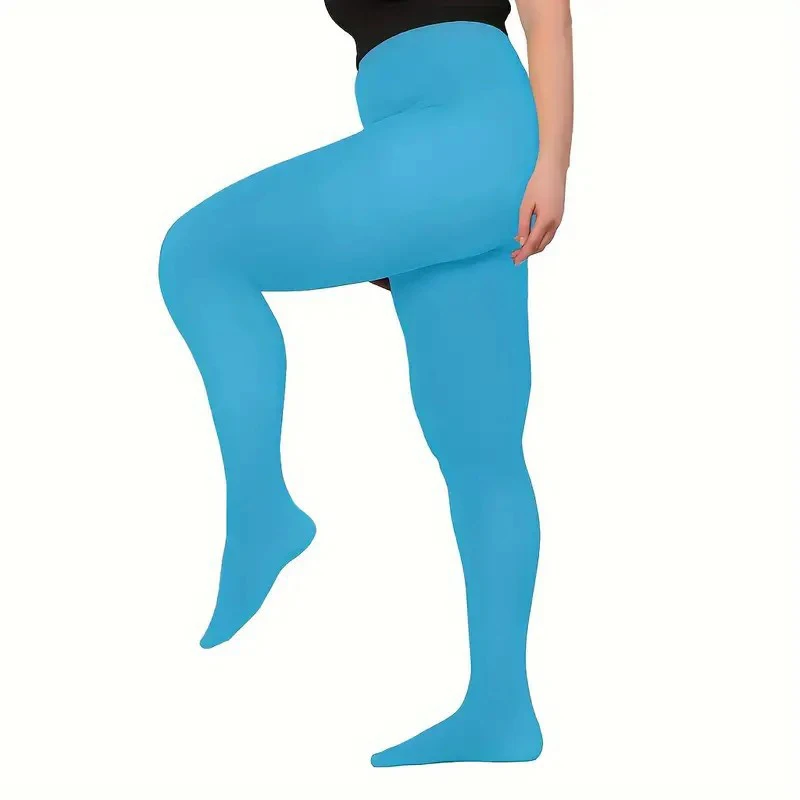 Plus Größe 120D Samt Strumpfhosen Für Frauen Sexy Einfarbig Strumpfhosen Weibliche 14 Farben Elastische Strumpfhosen Weiche Mode Leggings neue – Detail 8
