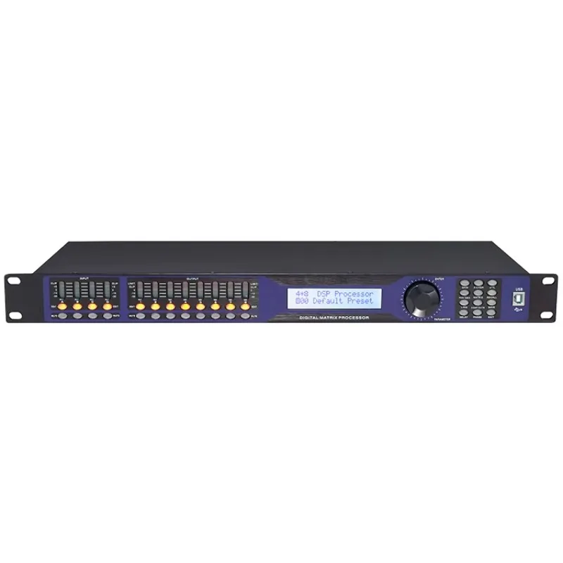 Procesador de Audio Digital Profesional, Sistema de Sonido, Karaoke, Procesador de Audio Dsp con Interfaz USB