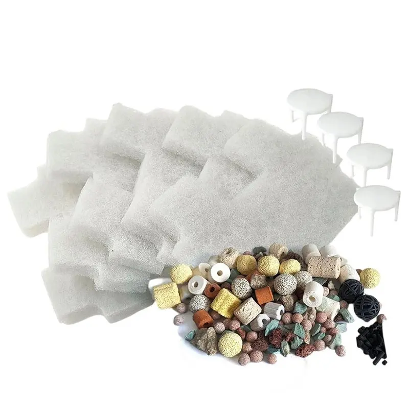 

SHGO-For Pond Filter Media Set(1 Set), For Pond BOSS Waterfall Spillway-Includes 6 For Pond Filter Pads& 1 Ring Pack