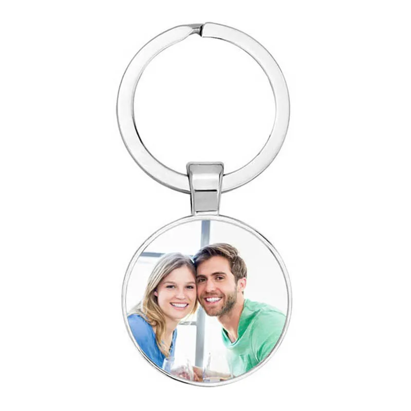 Double-Sided Personalized Pendant Baby\'S Custom Keychain Photo Mom Dad Grandparents\' Parents Love A Gift For Family Member