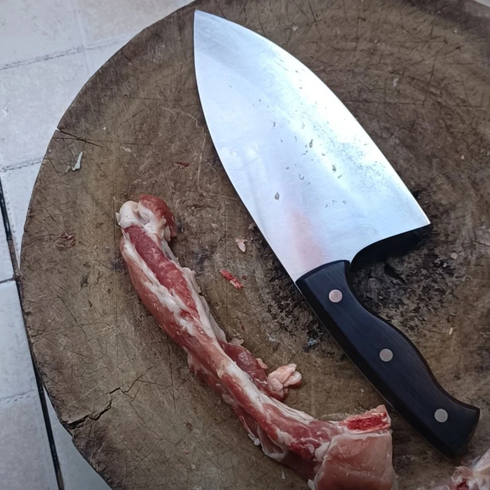 7.3 Inch Chopper Knife BG42 Blade 3-layer Aviation Special Steel Butcher Chop Cleaver Handmade Kitchen Knives Meat Poultry Tools